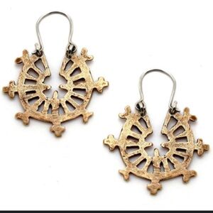 Laurel Hill Tor collection brass wheel of time earrings tribal festival witchy